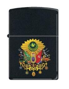 Zippo Osmanlı Flama Siyah Mat Çakmak