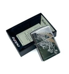 Zippo Tiger With Barbed Wire - Kaplan Dikenli Tel Dizayn Çakmak