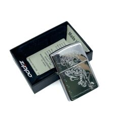 Zippo Tiger With Barbed Wire - Kaplan Dikenli Tel Dizayn Çakmak