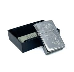 Zippo Tiger With Barbed Wire - Kaplan Dikenli Tel Dizayn Çakmak