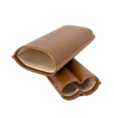 FireBird Deri Puro Kılıfı/Seyahat Humidoru İkili - Kahverengi