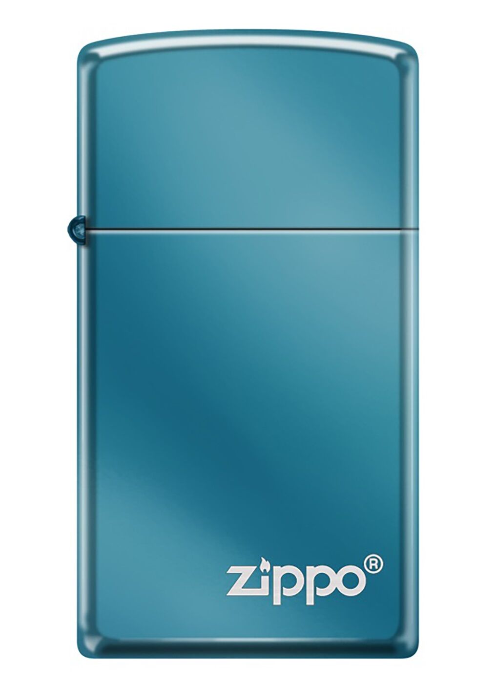 Zippo Slim Mavi Zippo Logo Corner Dizayn Çakmak