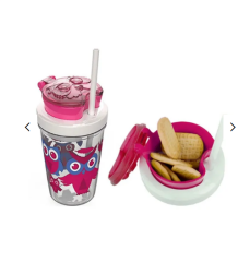 Contigo Snack Atıştırmalık Tritan Bardak 350ML - Pembe