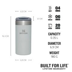 Stanley The AeroLight Transit Termos Bardak 0.35 Lt - (12 OZ) Fog Metallic