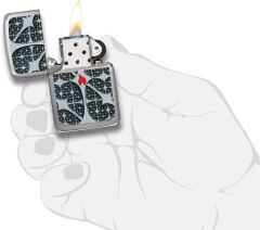 Zippo 1941 Silver Texture Dizayn Çakmak