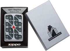 Zippo 1941 Silver Texture Dizayn Çakmak