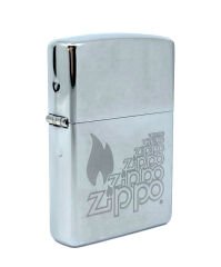 Zippo 6 Logo Flame Dizayn Çakmak
