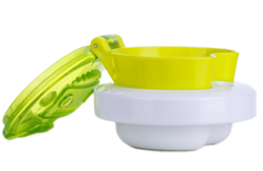 Contigo Bueno Snack Straw Robot Green 350 ml Çocuk Suluk