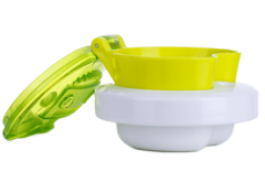 Contigo Bueno Snack Straw Robot Green 350 ml Çocuk Suluk