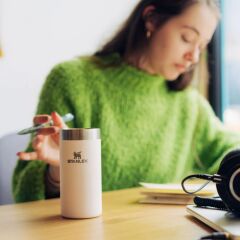 Stanley The AeroLight Transit Termos Bardak 0.35 Lt - (12 OZ) Rose Quartz Metallic