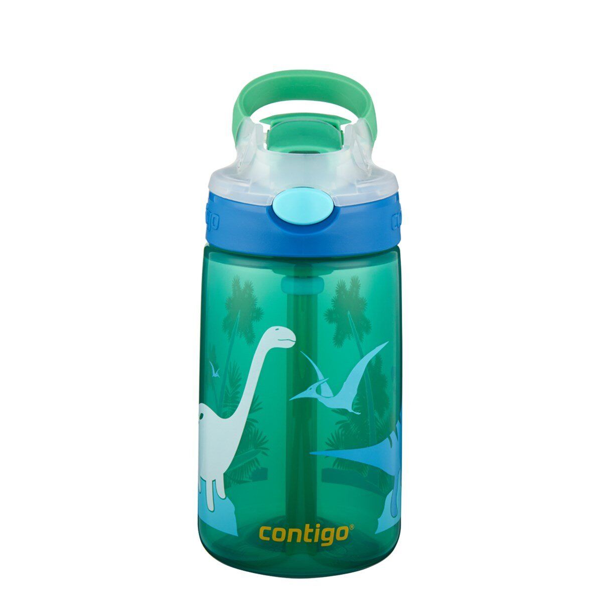 Contigo Gizmo Flip Dino Tritan Çocuk Suluğu 420ML - Yeşil