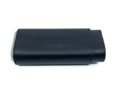 FireBird Deri Puro Kılıfı/Seyahat Humidoru ve Puro Kesici Set - Siyah