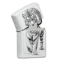Zippo White Tiger - Beyaz Kaplan Dizayn Çakmak