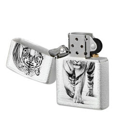 Zippo White Tiger - Beyaz Kaplan Dizayn Çakmak