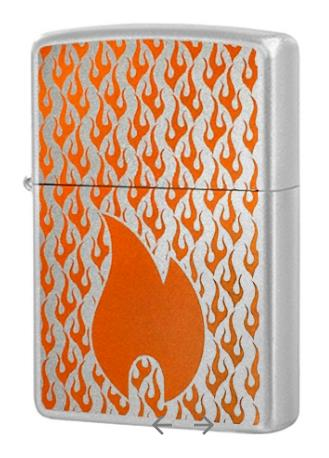Zippo Krom Flames Çakmak
