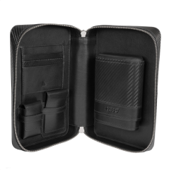 Zippo Carbon Range Deri Puro Kılıfı Seyahat Tipi - Siyah