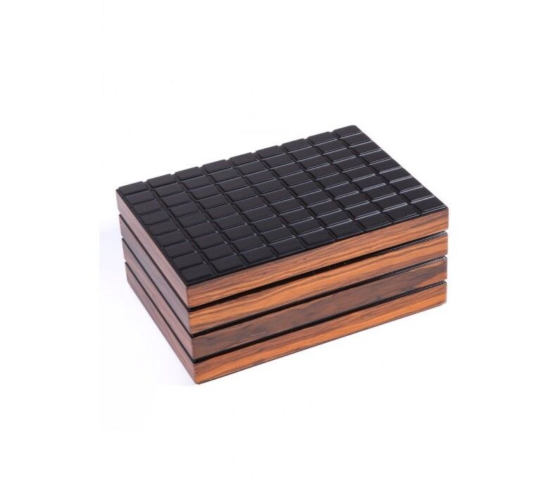 Parmida Humidor  Puro Saklama Kutusu - Siyah/Kahverengi 0165
