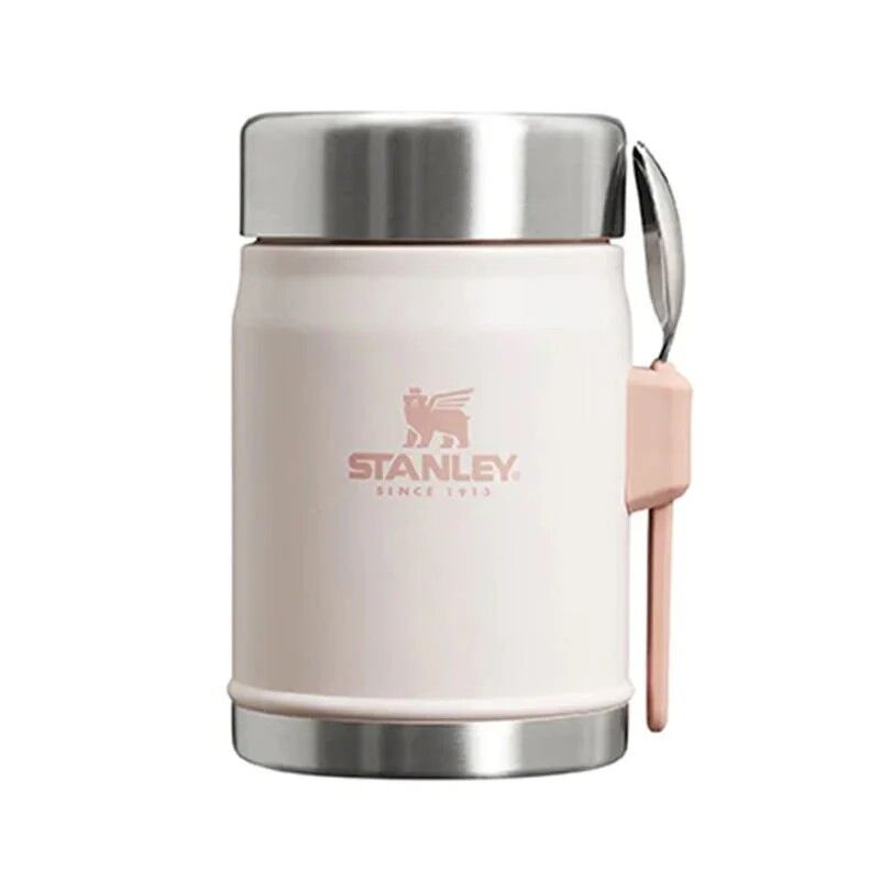 Stanley Klasik Paslanmaz Çelik Yemek Termosu Kaşıklı 0,40 LT - Rose Quartz