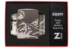 Zippo Mountain Design Armor Case Çakmak
