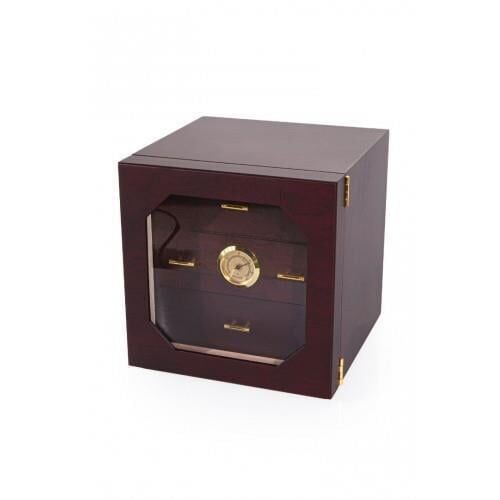 Parmida Humidor / Üç Katlı Puro Saklama Kutusu - Dark Caramel