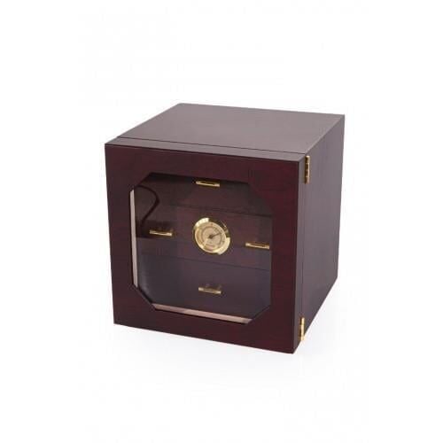 Parmida Humidor / Üç Katlı Puro Saklama Kutusu - Dark Caramel