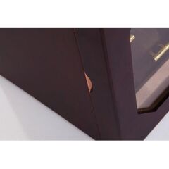 Parmida Humidor / Üç Katlı Puro Saklama Kutusu - Dark Caramel