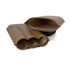 FireBird Üçlü Deri Puro Kılıfı  Çakmaklık Cepli - Kahverengi