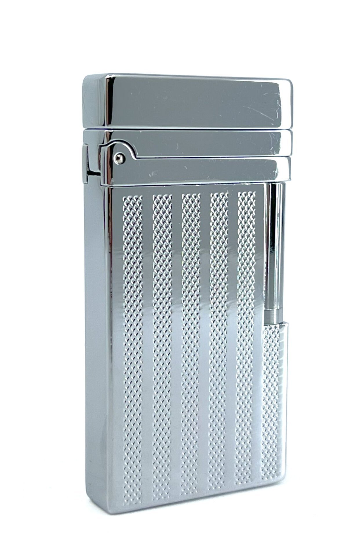 Metal Mum Alev Deluxe Çakmak - Parlak Gümüş Renk