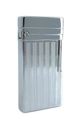 Metal Mum Alev Deluxe Çakmak - Parlak Gümüş Renk