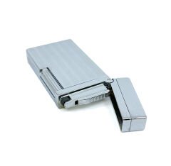 Metal Mum Alev Deluxe Çakmak - Parlak Gümüş Renk