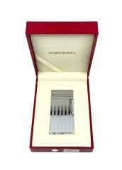 Metal Mum Alev Deluxe Çakmak - Parlak Gümüş Renk