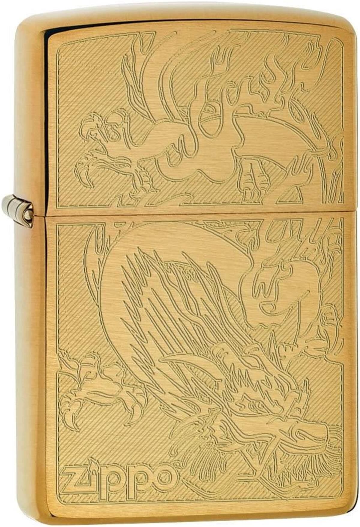 Zippo Dragon Gold - Altın Ejder Dizayn Çakmak