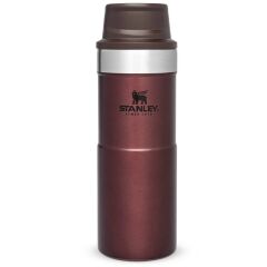 İnce Gövde Classic Trigger-Action Travel Mug 0,35 Litre(12 Oz) - Stanley Klasik Tek El Termos Bardak - Wine