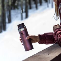 İnce Gövde Classic Trigger-Action Travel Mug 0,35 Litre(12 Oz) - Stanley Klasik Tek El Termos Bardak - Wine