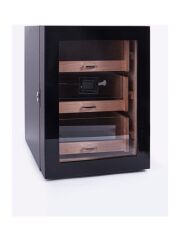 Parmida Humidor / Üç Katlı Puro Saklama Kutusu - Siyah 0119