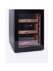 Parmida Humidor / Üç Katlı Puro Saklama Kutusu - Siyah 0119