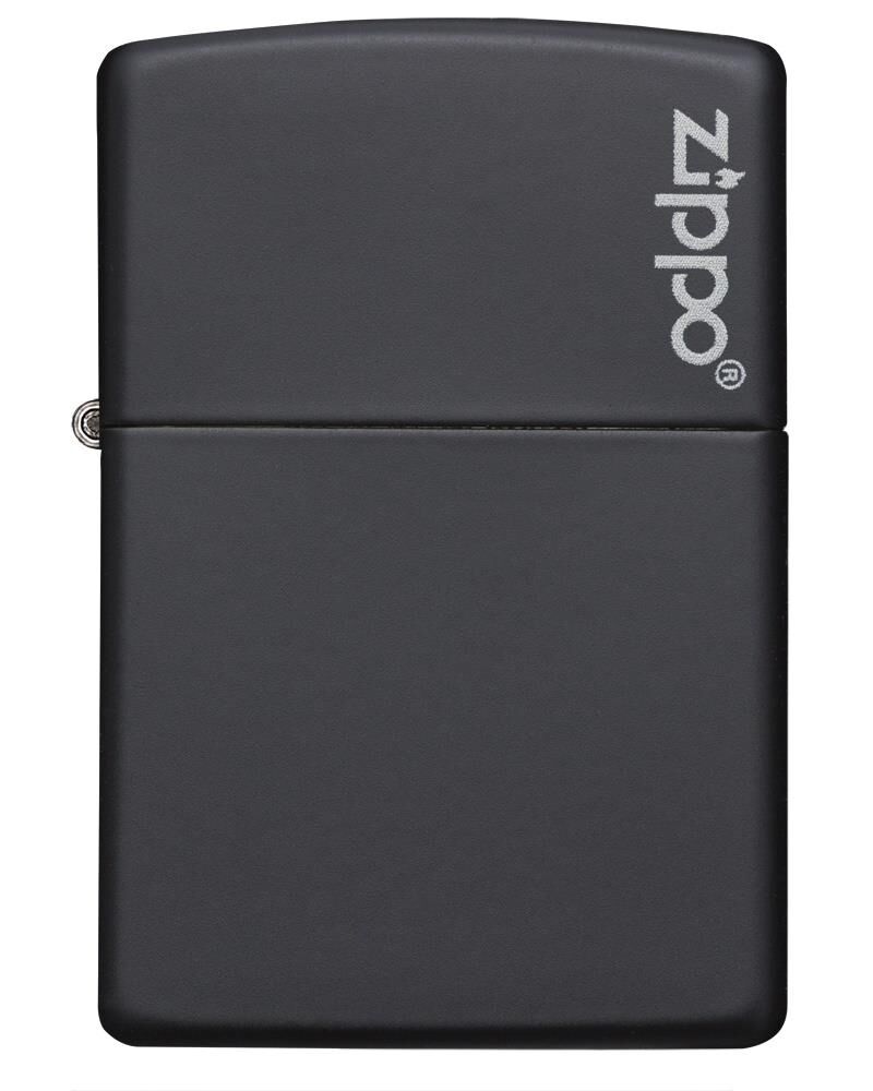 Zippo Classic Logo Matte Black Çakmak