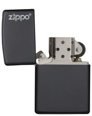 Zippo Classic Logo Matte Black Çakmak