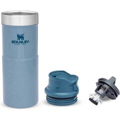İnce Gövde Classic Trigger-Action Travel Mug 0,35 Litre(12 Oz) - Stanley Klasik Tek El Termos Bardak - Hammertone Ice