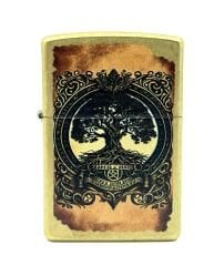 Zippo Tree Of Life Antique Brass Dizayn Çakmak