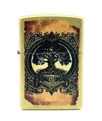 Zippo Tree Of Life Antique Brass Dizayn Çakmak