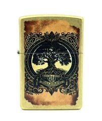 Zippo Tree Of Life Antique Brass Dizayn Çakmak