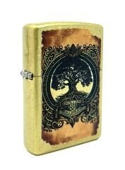 Zippo Tree Of Life Antique Brass Dizayn Çakmak