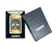Zippo Tree Of Life Antique Brass Dizayn Çakmak