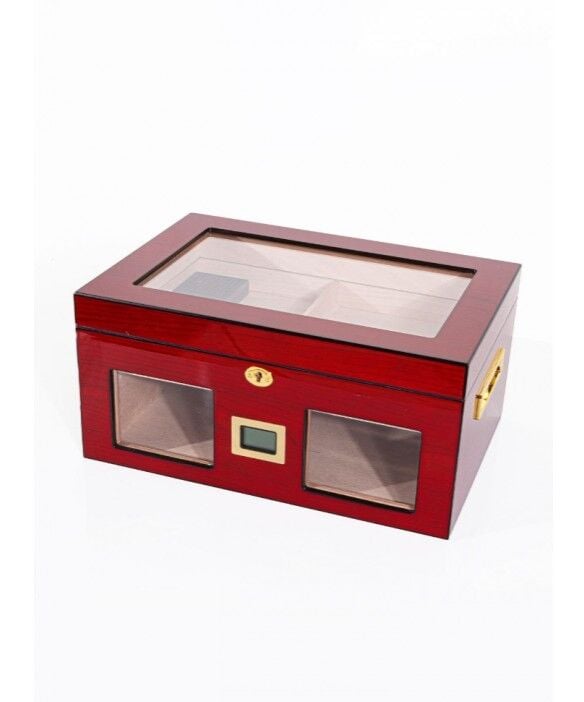 Parmida Humidor / Puro Saklama Kutusu Kırmızı 0143
