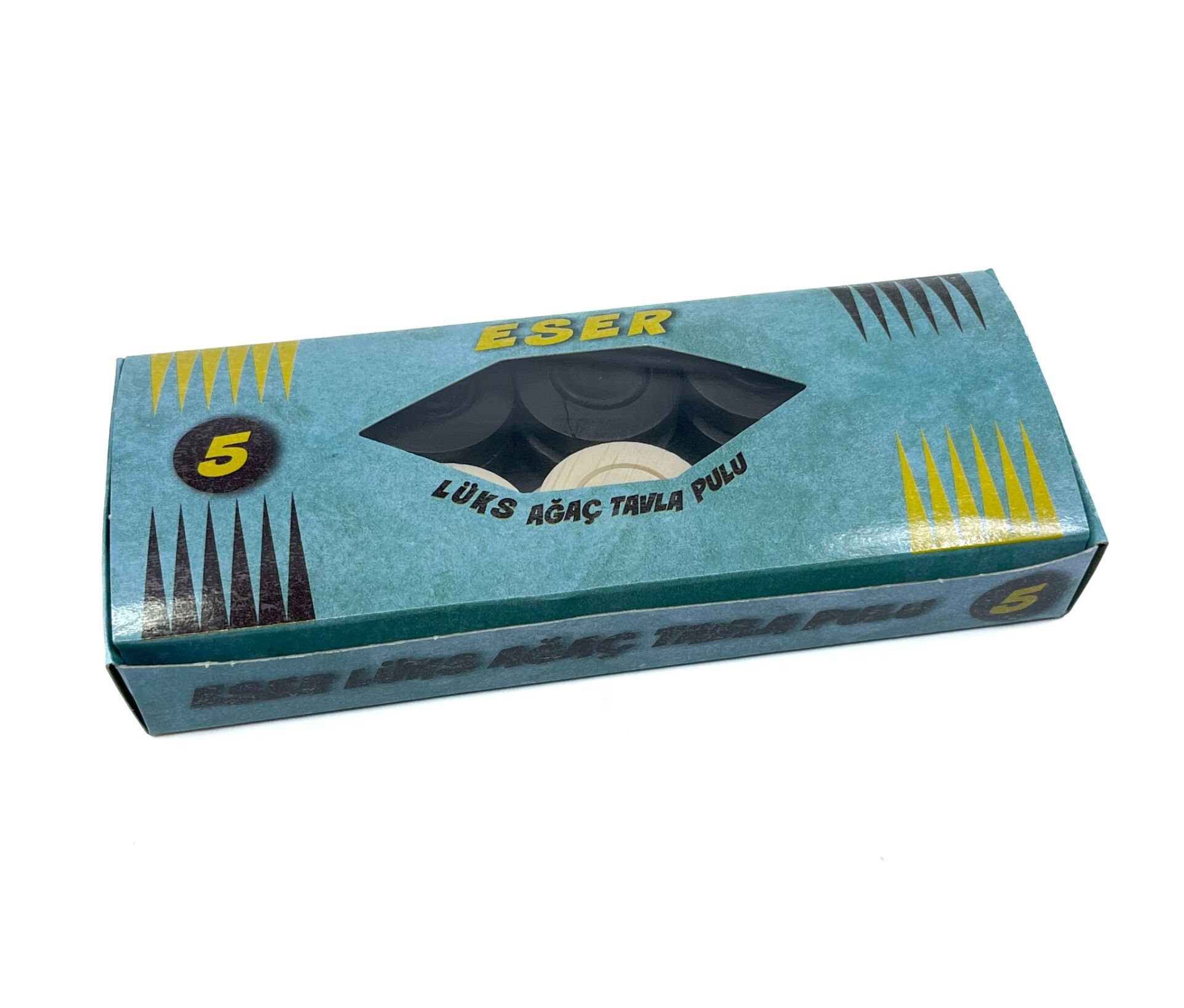 Eser Lüks Ağaç Tavla Pulu No: 5