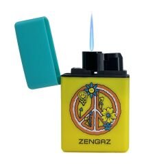 Zengaz Cool Tasarım Jet Alev Çakmak - Peace & Love
