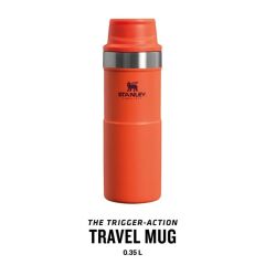 İnce Gövde Classic Trigger-Action Travel Mug 0,35 Litre(12 Oz) - Stanley Klasik Tek El Termos Bardak - Tigerlily