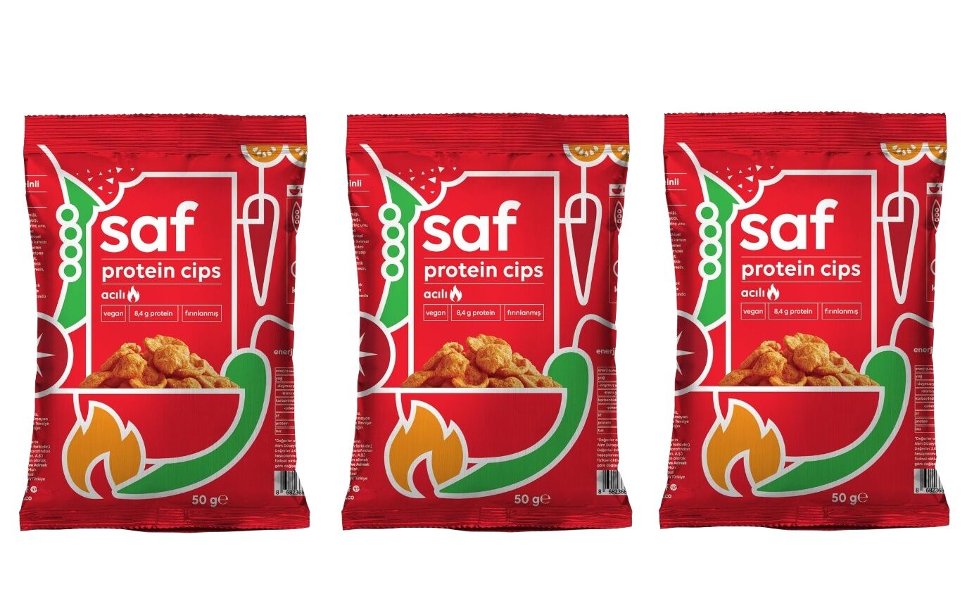 Saf Acılı Protein Cips 50 gr (3 ADET)