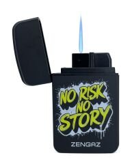 Zengaz Cool Tasarım Jet Alev Çakmak - No Risk No Story